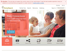 Tablet Screenshot of beta.familysearch.org